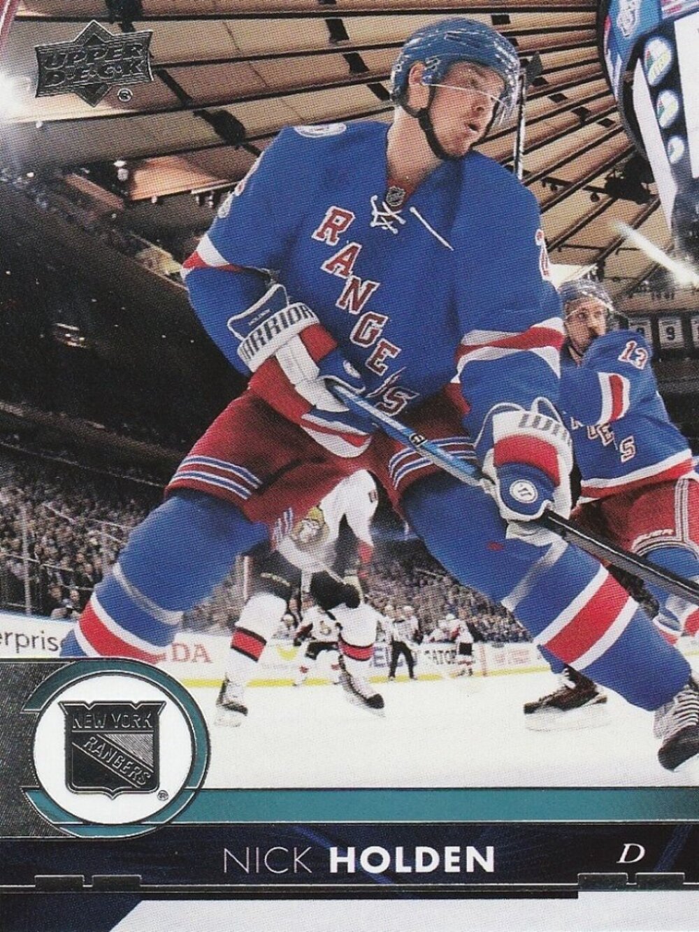 Nick Holden 2017/2018 Upper Deck Series 1 Hockey Card